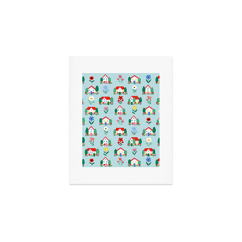 Spring Houses Art Print Gallery Image 1