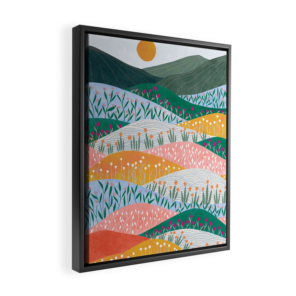 Spring Mountains Framed Canvas Print Gallery Image 2