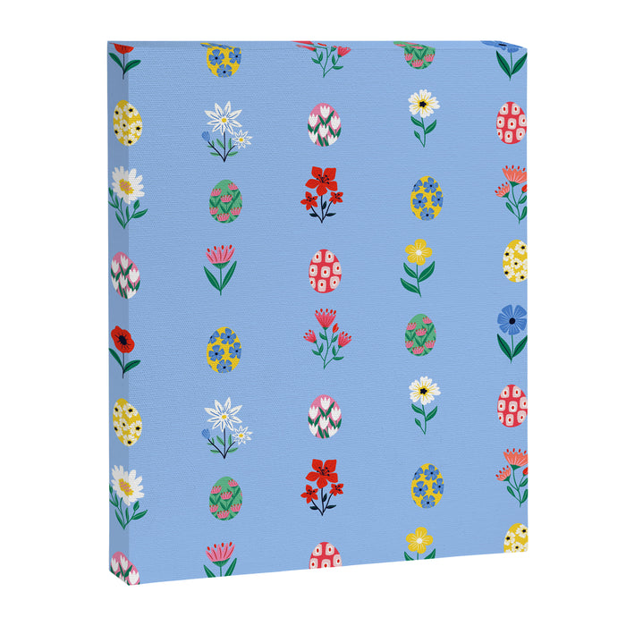 Spring Wild Flowers and Easter Eggs Canvas Print Gallery Image 1