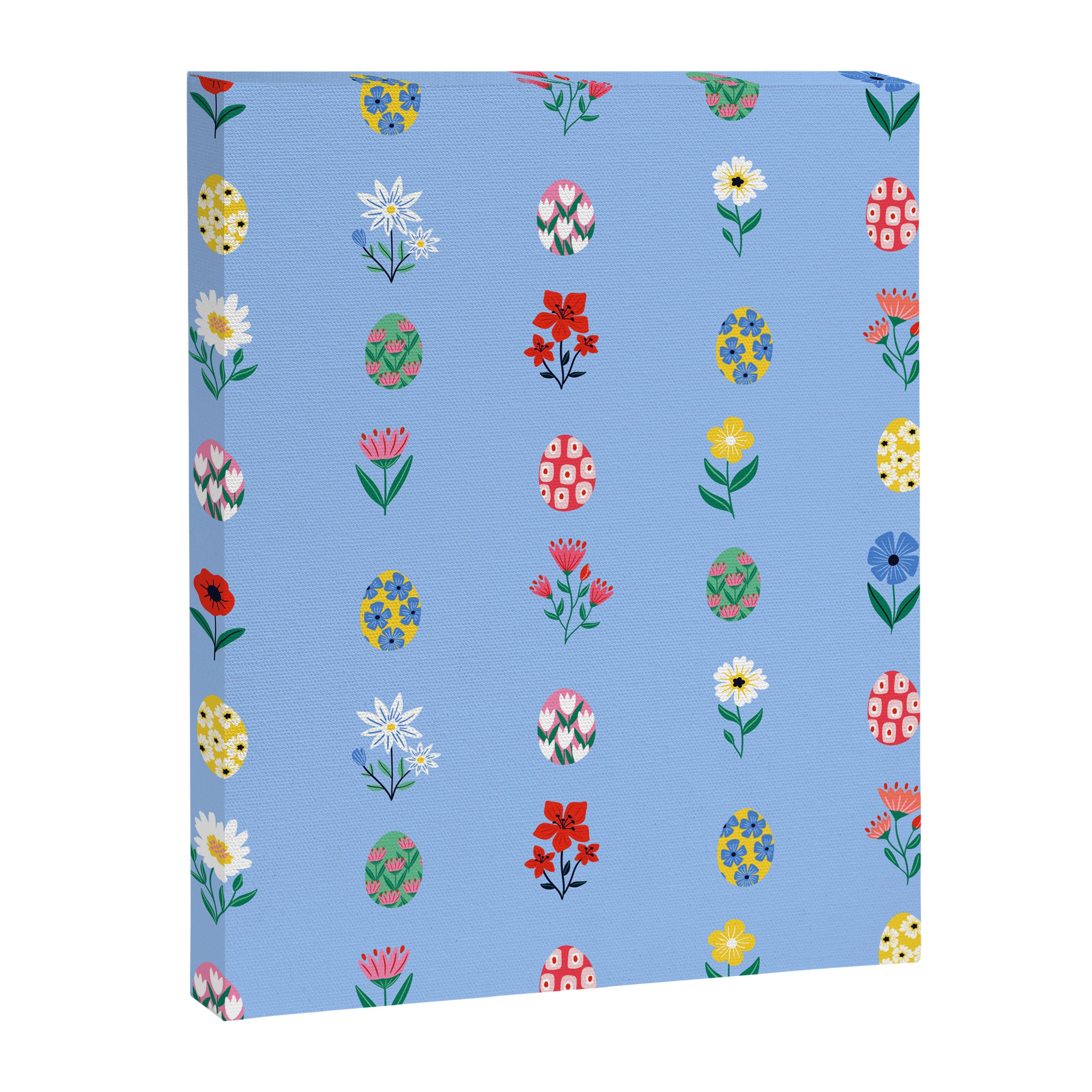 Spring Wild Flowers and Easter Eggs Canvas Print Gallery Image 8