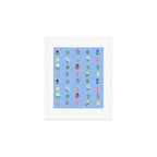 Spring Wild Flowers and Easter Eggs Art Print Gallery Image 1