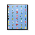 Spring Wild Flowers and Easter Eggs Framed Canvas Print Gallery Image 8