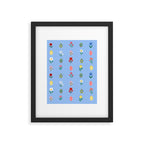Spring Wild Flowers and Easter Eggs Framed Art Print Gallery Image 6