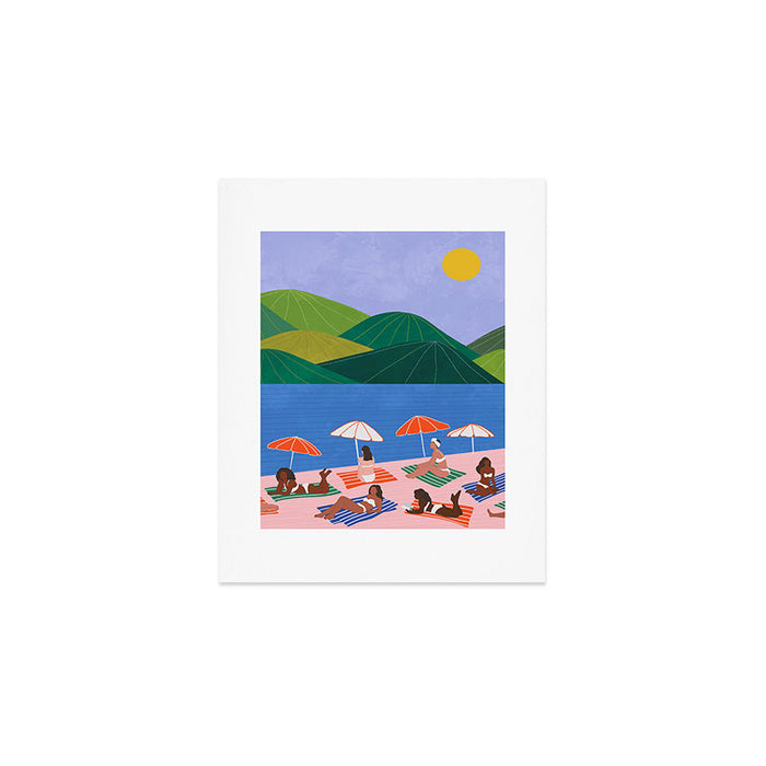 Summer Day by the Water Art Print Gallery Image 1
