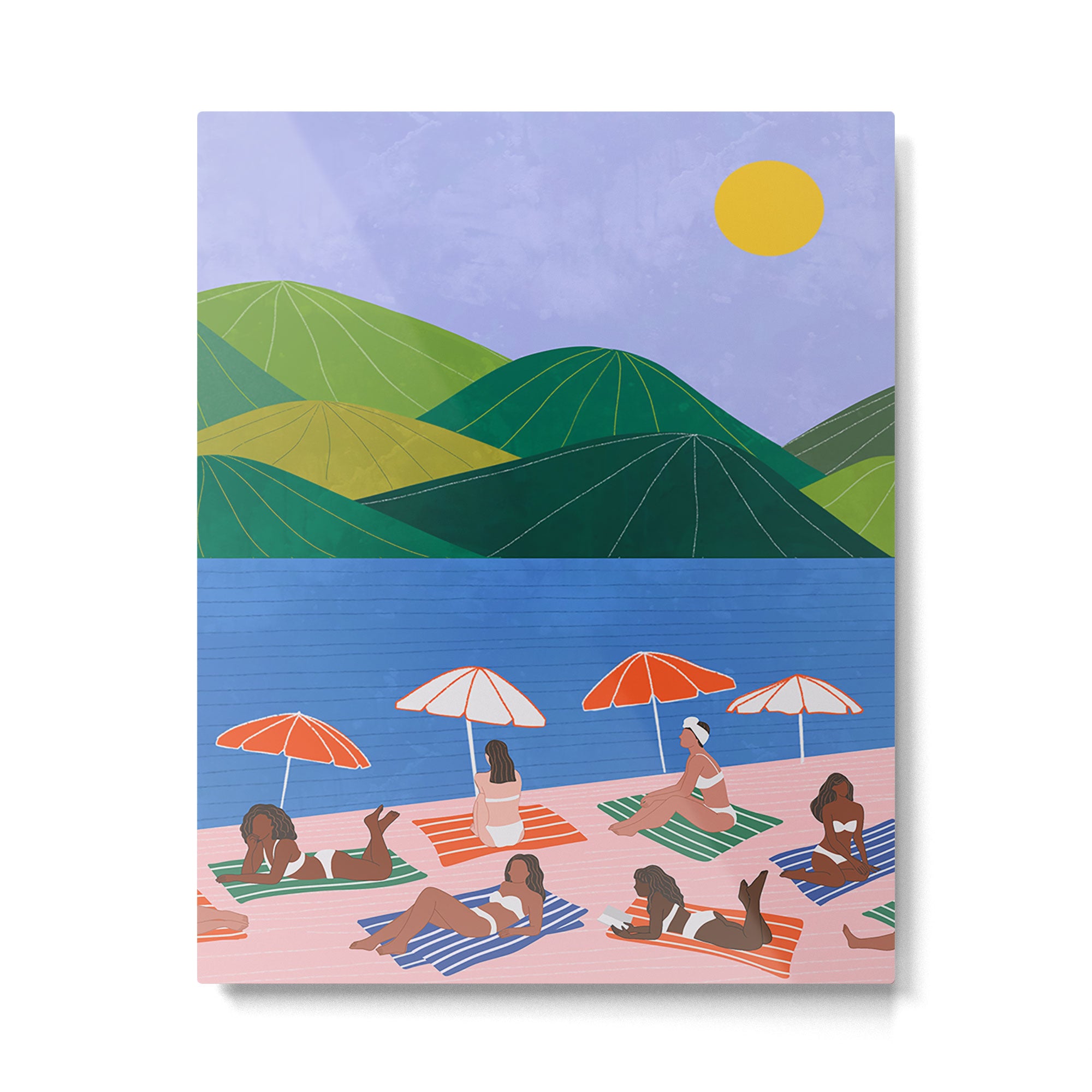 Summer Day by the Water Metal Print Gallery Image 6