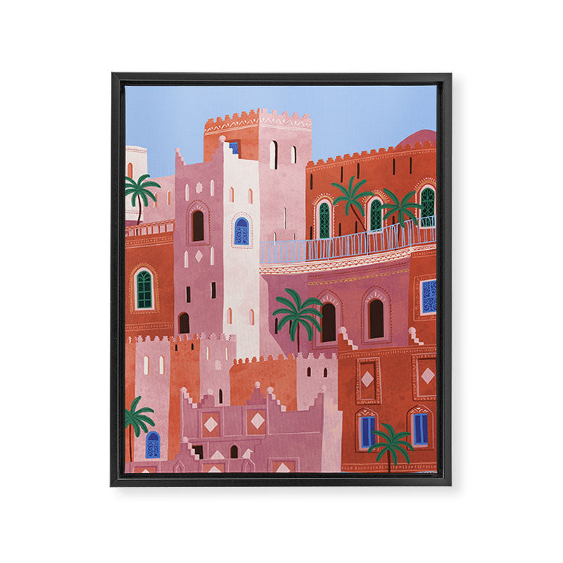 Sunset in Morocco Framed Canvas Print Gallery Image 6