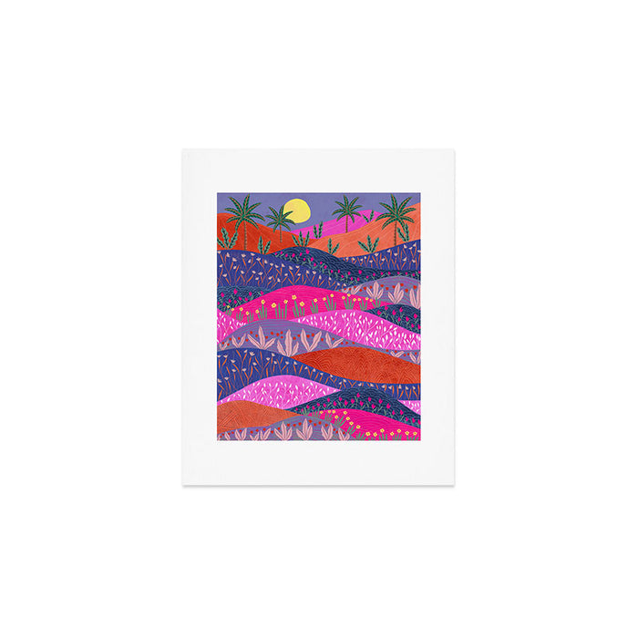 Sunset Mountains Art Print Gallery Image 1
