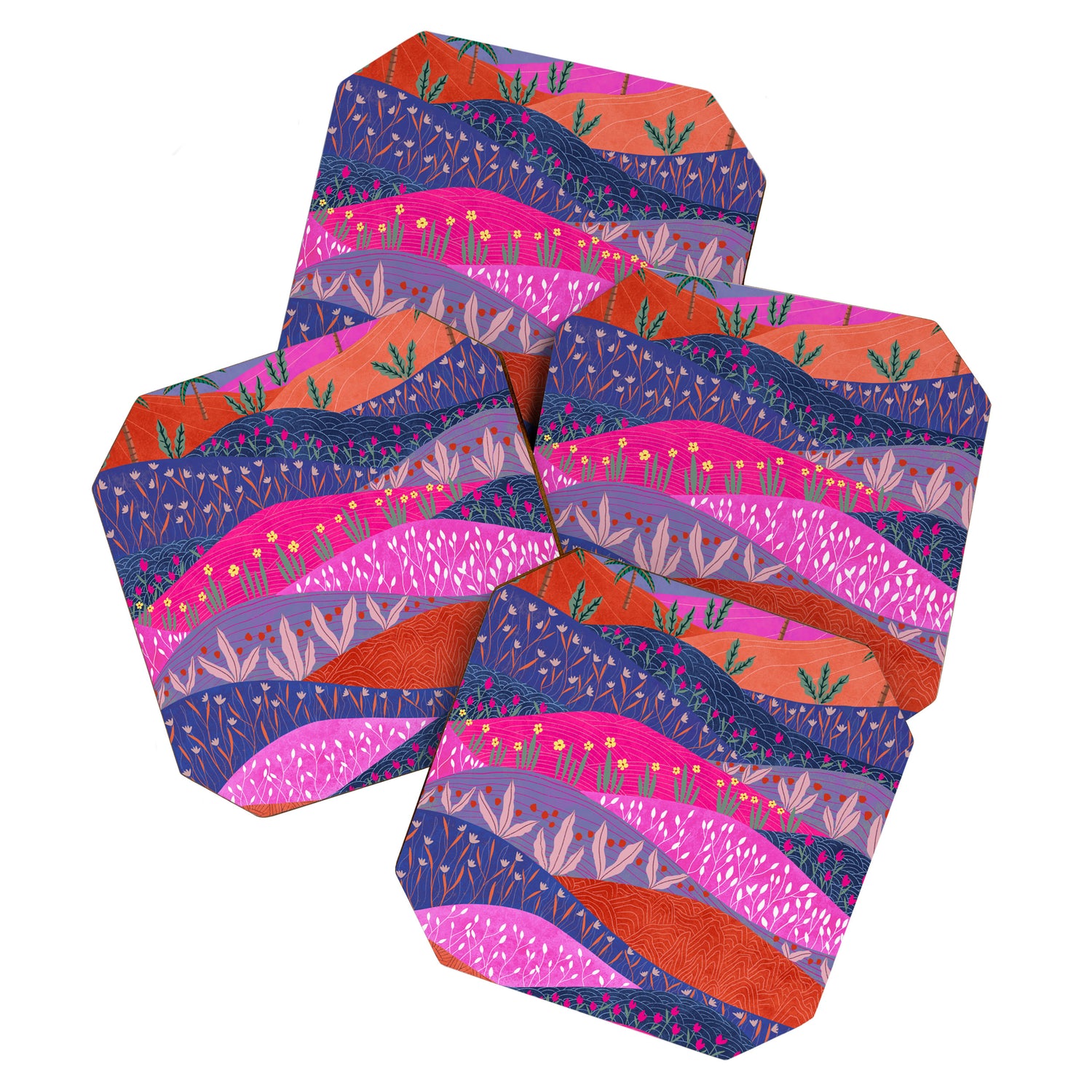Sunset Mountains Coaster Gallery Image 1