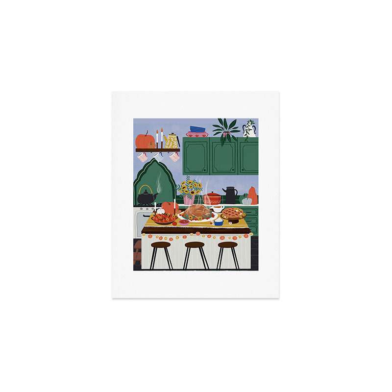 Thanksgiving dinner Art Print Gallery Image 1