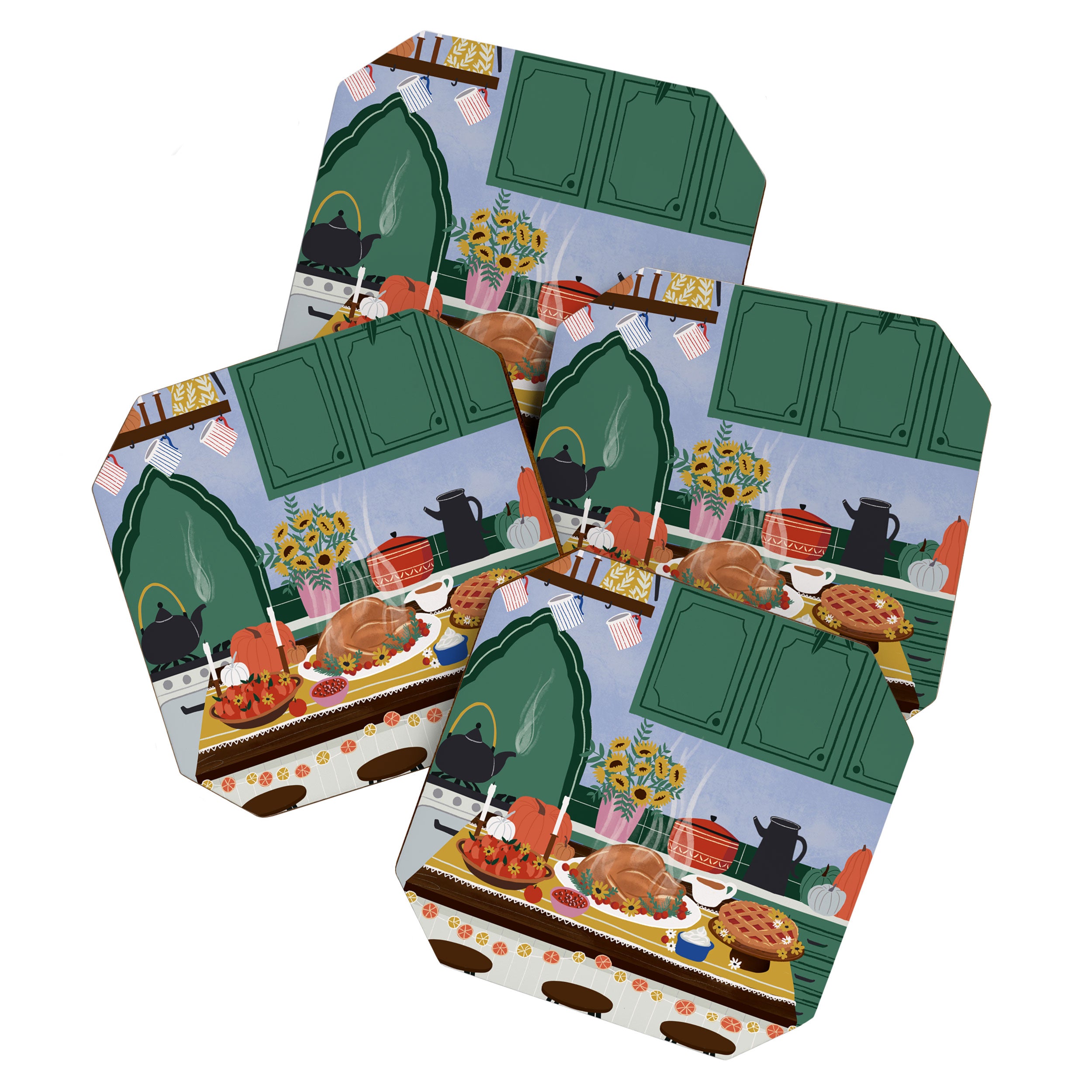 Thanksgiving dinner Coaster Gallery Image 1