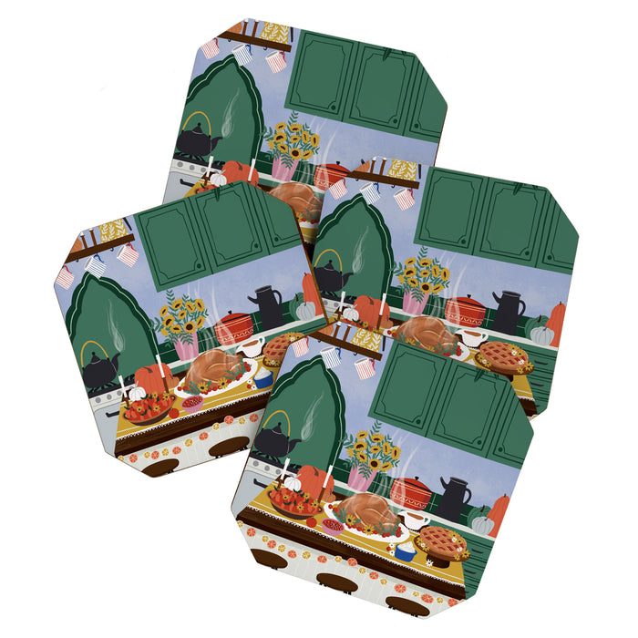 Thanksgiving dinner Coaster Gallery Image 1
