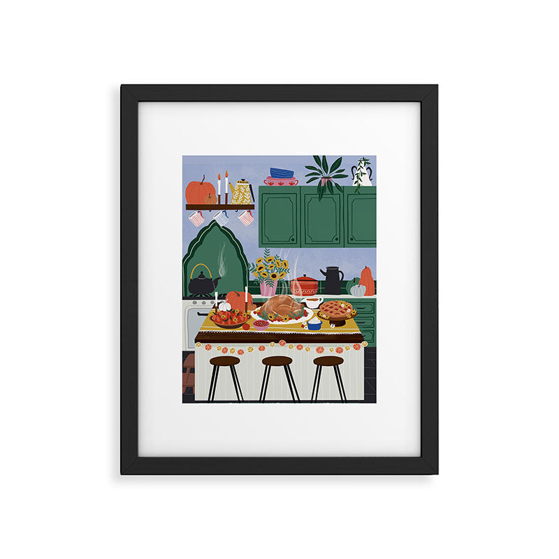 Thanksgiving dinner Framed Art Print Gallery Image 5