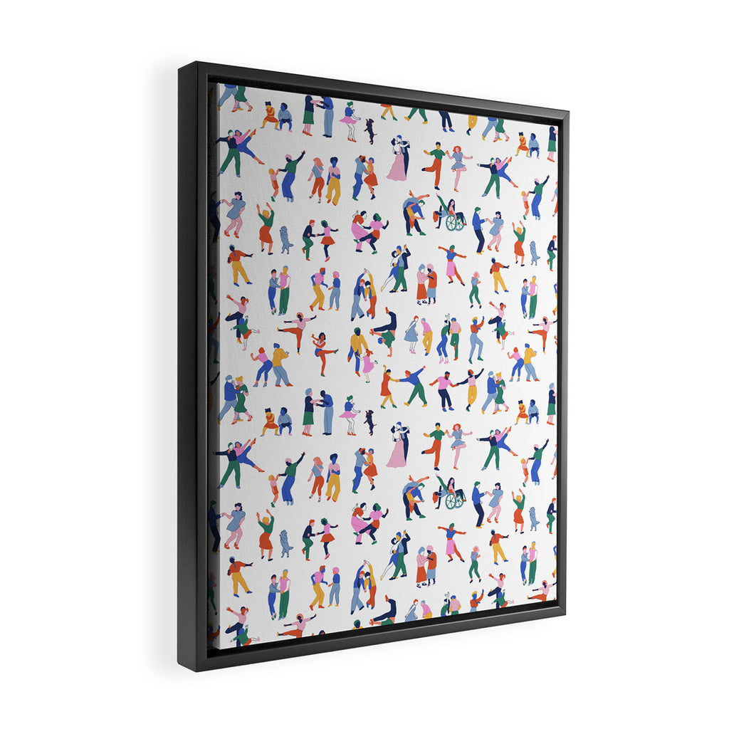 The Evolution of Dance Framed Canvas Print Gallery Image 2