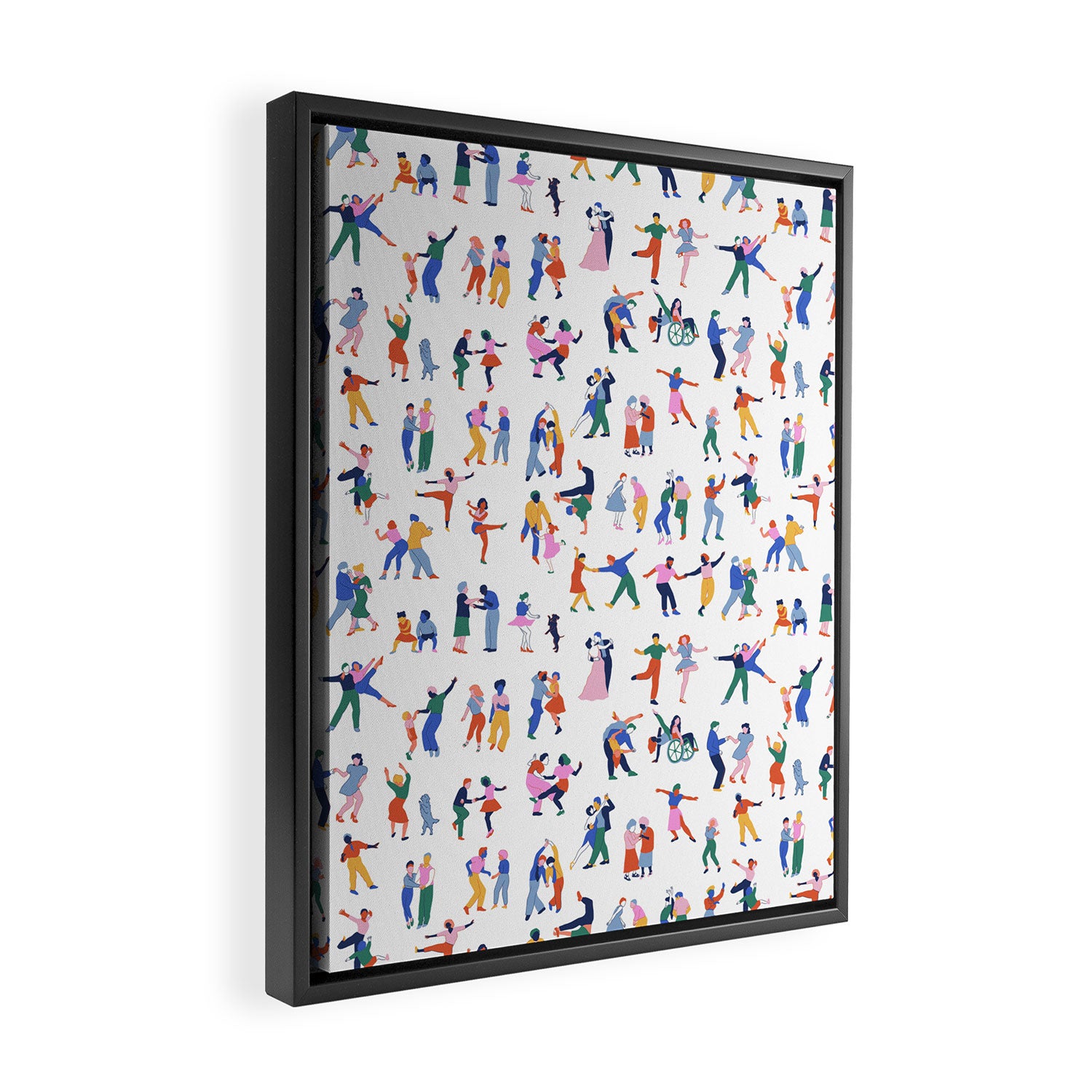 The Evolution of Dance Framed Canvas Print Gallery Image 2