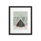 Winter Cabin Framed Art Print Gallery Image 5
