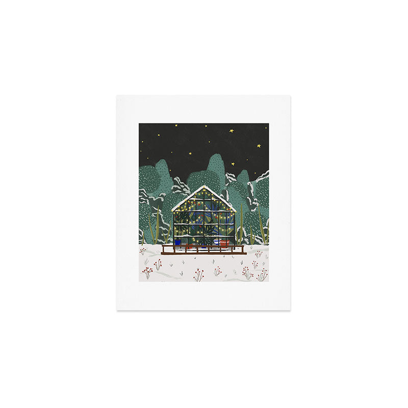 Winter Garden House Art Print Gallery Image 1