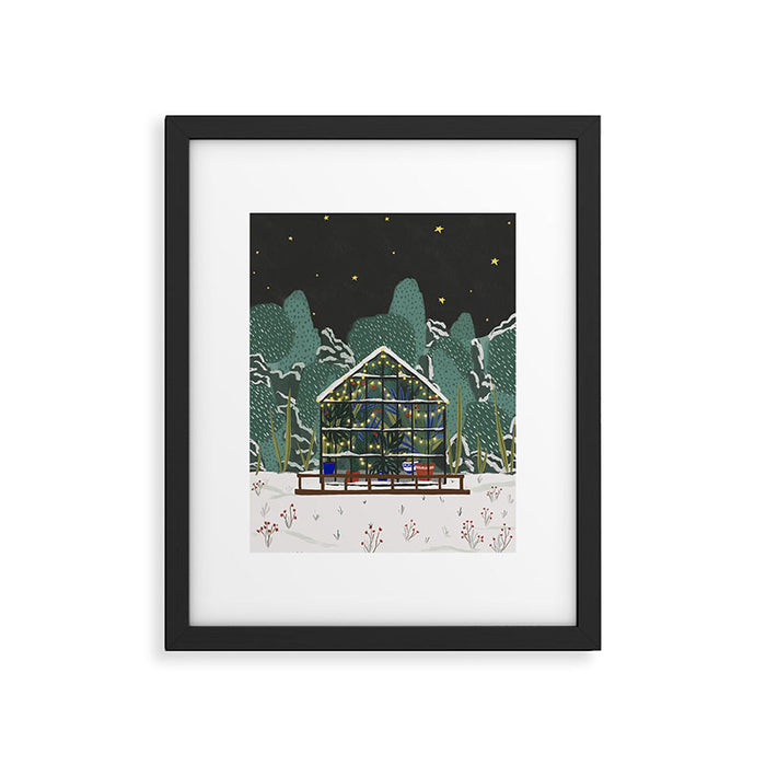 Winter Garden House Framed Art Print Gallery Image 1
