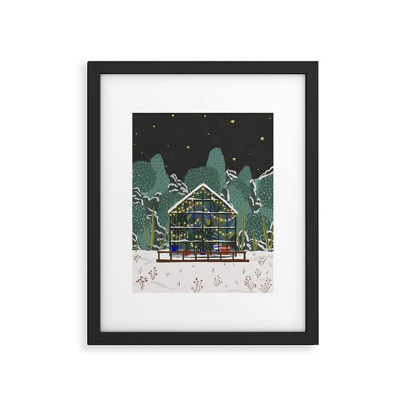 Winter Garden House Framed Art Print Gallery Image 5