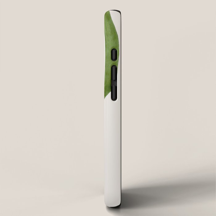 EnShape by Ejaaz Haniff 'Algae Bloom' Green Mid Century Modern Minimal Minimalist Watercolor Abstract Funky Fun Style iPhone Case Gallery Image 2