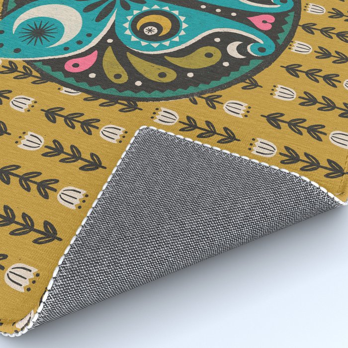 Luna Moth - Gold Rug Gallery Image 4