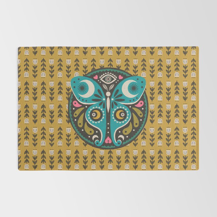 Luna Moth - Gold Rug Gallery Image 2