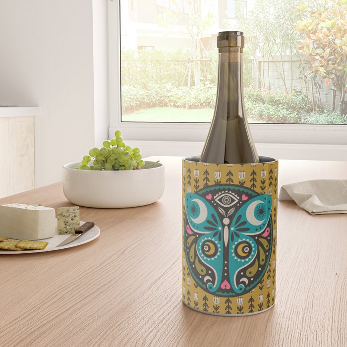 Luna Moth - Gold Wine Chiller Gallery Image 4