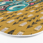 Luna Moth - Gold Bath Mat Gallery Image 3