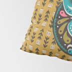 Luna Moth - Gold Pillow Sham Gallery Image 4