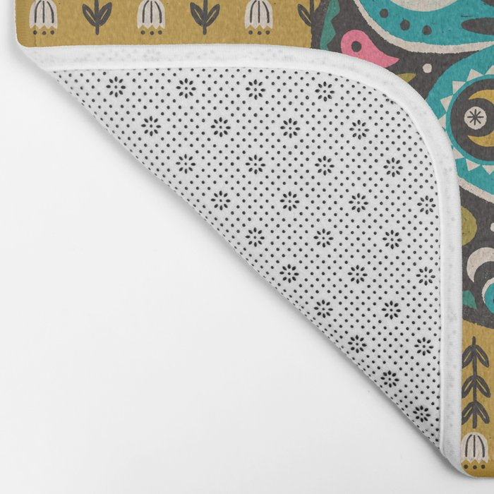 Luna Moth - Gold Bath Mat Gallery Image 2