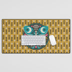 Luna Moth - Gold Desk Mat Gallery Image 1