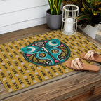 Luna Moth - Gold Outdoor Rug Gallery Image 2