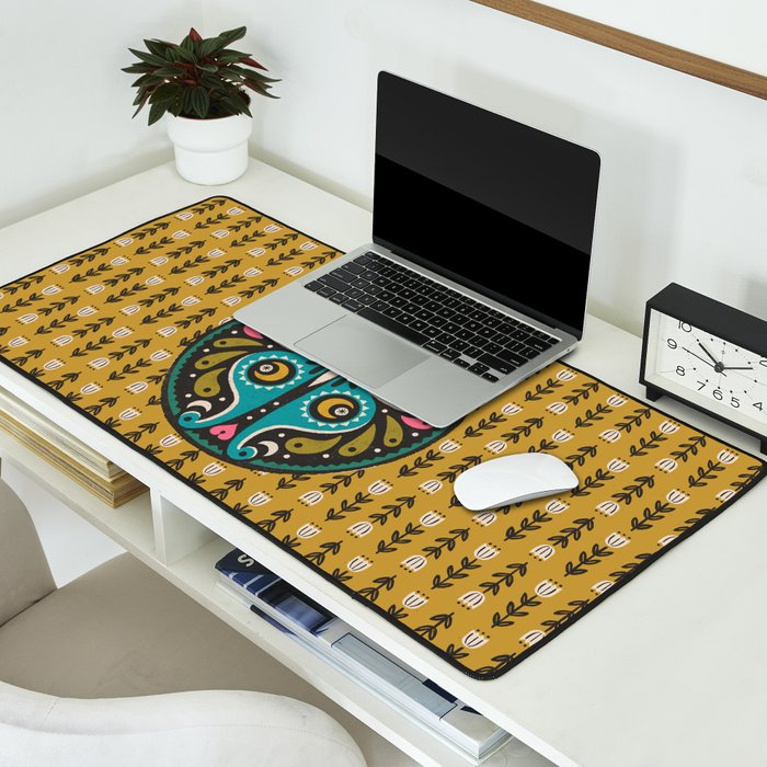 Luna Moth - Gold Desk Mat Gallery Image 2