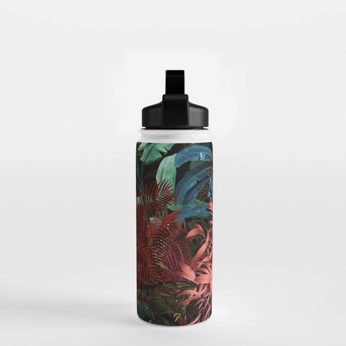 Tropical Night Garden Multicolor Water Bottle Gallery Image 2