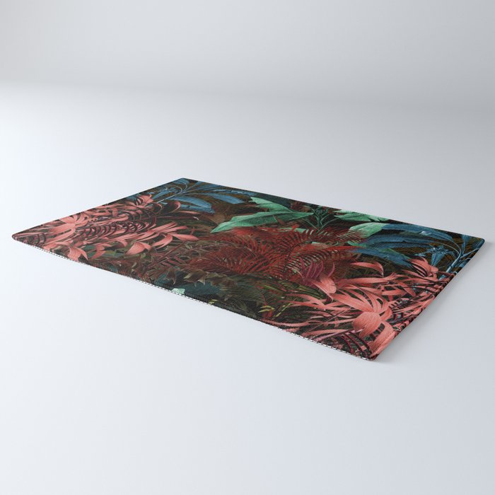 Tropical Night Garden Multicolor Rug Gallery Image 3