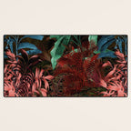 Tropical Night Garden Multicolor Desk Mat Gallery Image 3