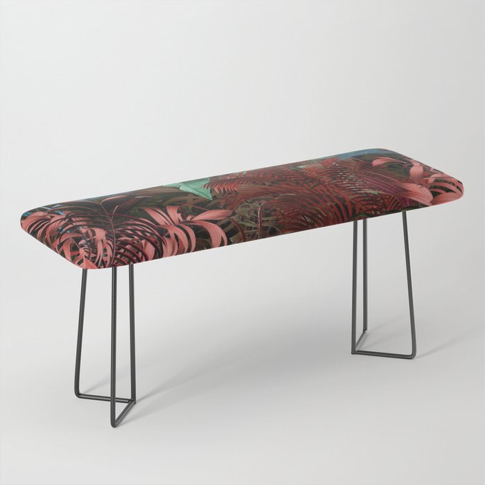 Tropical Night Garden Multicolor Bench Gallery Image 1
