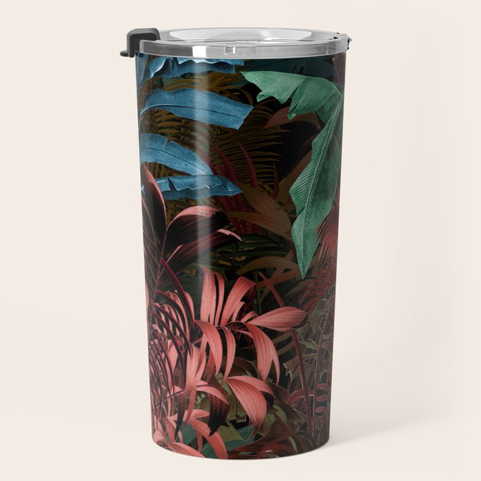 Tropical Night Garden Multicolor Travel Mug Gallery Image 3