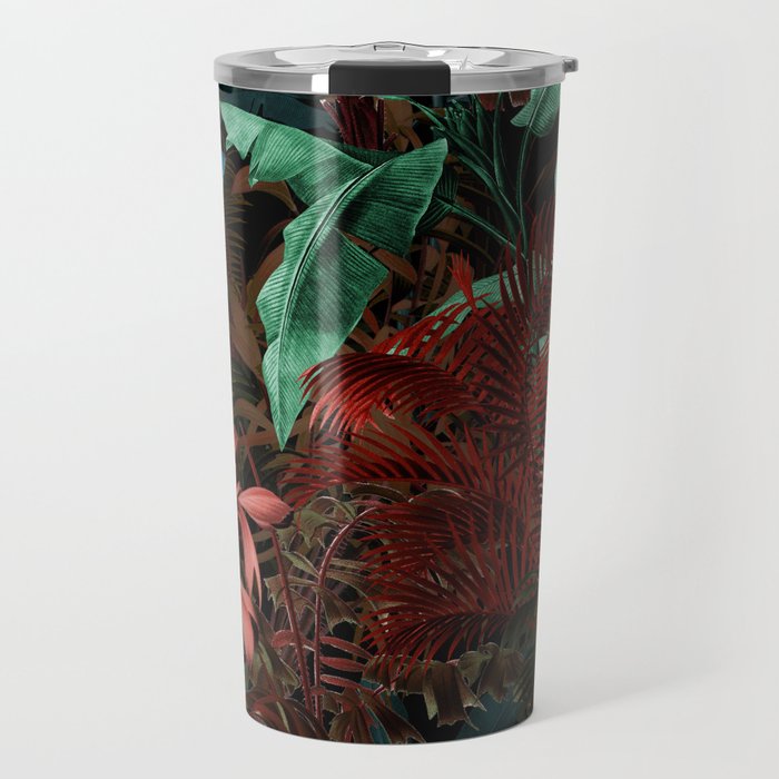 Tropical Night Garden Multicolor Travel Mug Gallery Image 1