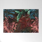 Tropical Night Garden Multicolor Welcome Mat Gallery Image 1