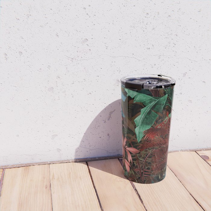 Tropical Night Garden Multicolor Travel Mug Gallery Image 4