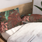Tropical Night Garden Multicolor Pillow Sham Gallery Image 2