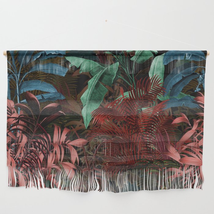 Tropical Night Garden Multicolor Wall Hanging Gallery Image 1