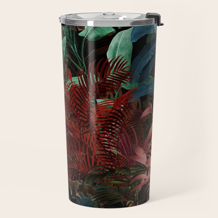 Tropical Night Garden Multicolor Travel Mug Gallery Image 2