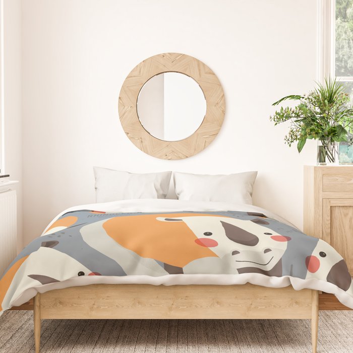 Rhinoceros, Wildlife of Africa Duvet Cover Gallery Image 3