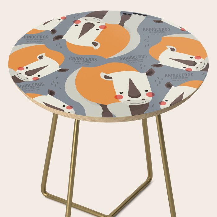 Rhinoceros, Wildlife of Africa Side Table Gallery Image 2