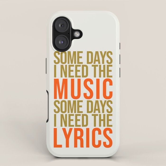 Some Days I Need The Music iPhone Case Gallery Image 1