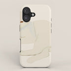 Minimal Abstract Art Cat 7 iPhone Case Gallery Image 1