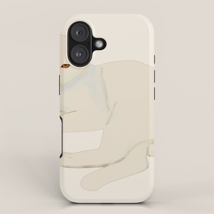 Minimal Abstract Art Cat 7 iPhone Case Gallery Image 1