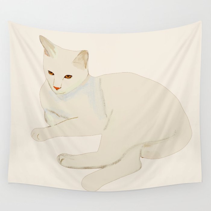 Minimal Abstract Art Cat 7 Wall Tapestry Gallery Image 4