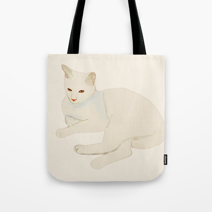 Minimal Abstract Art Cat 7 Tote Bag Gallery Image 1